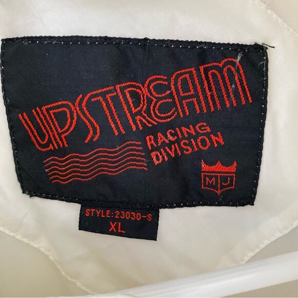 Dutch Treats Cigar Upstream Racing Division Vintage Nylon White Jacket XL - Picture 6 of 10